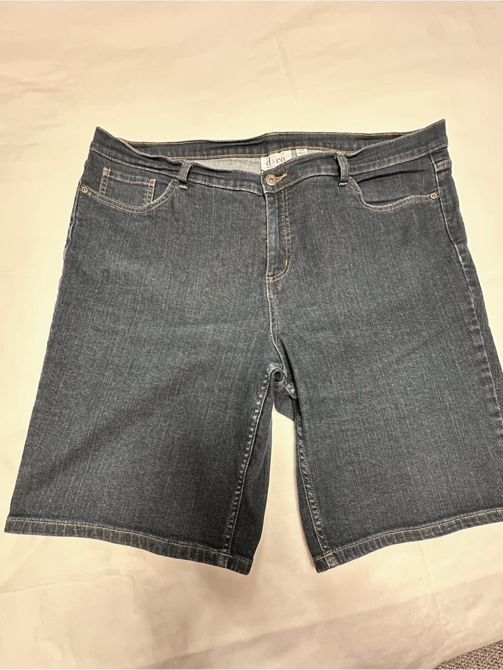 Denim & Co. Women's Dark Denim Bermuda Shorts